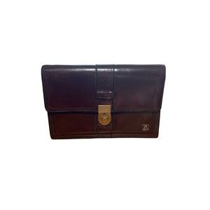 Vintage MARWELL  Burgundy Leather W Key Lock NWOT Rare 30 Yrs Old